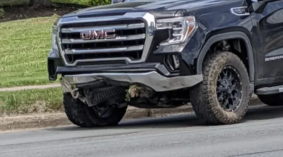 Truck Hits Flower Bed And Tree On West Main