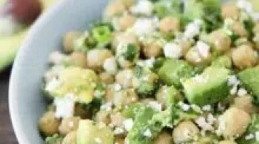 Looking for something cool to eat today? Chickpea, Avocado, and Feta Salad