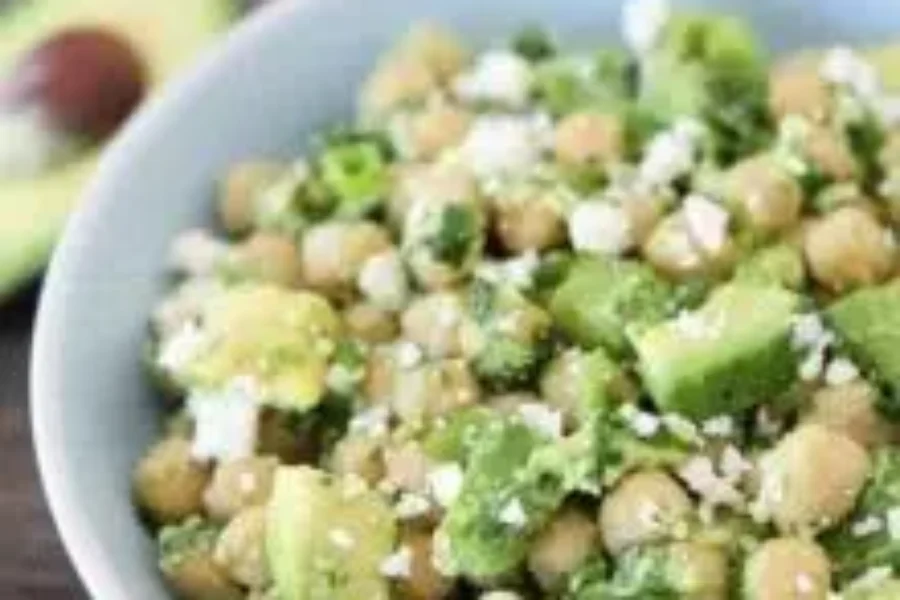 Looking for something cool to eat today? Chickpea, Avocado, and Feta Salad
