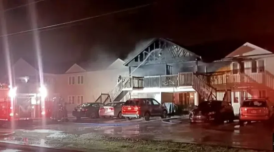 Fire Displaces Apartment Building Residents