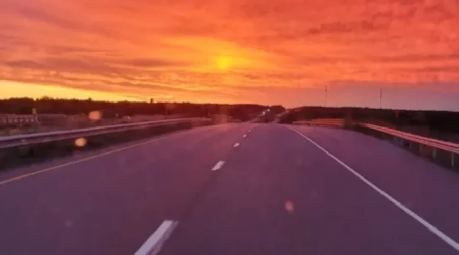 This morning’s sunrise