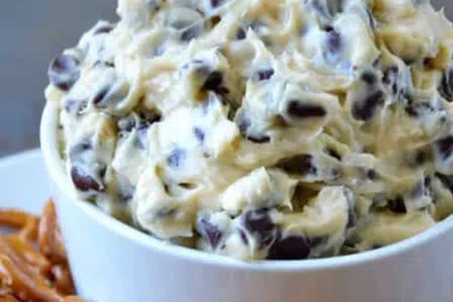 Staff potluck today and Gen brought Chocolate Chip Cookie Dough Dip