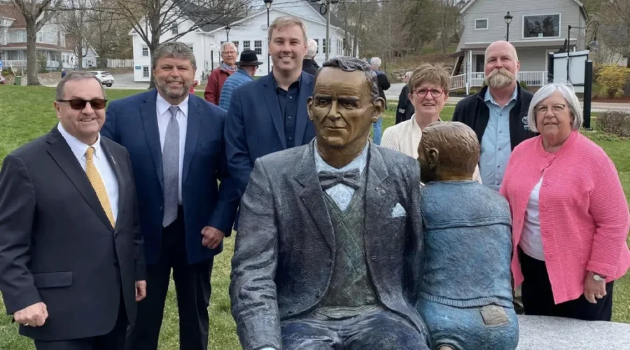 New statue of John Peters Humphrey unveiled in Hampton