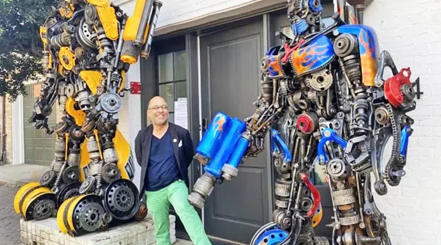 D.C. man fights to keep giant ‘Transformers’ statues outside his home