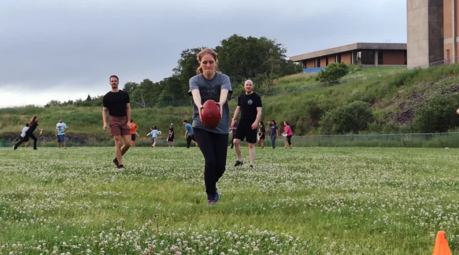 First Australian rules football team in N.B.
