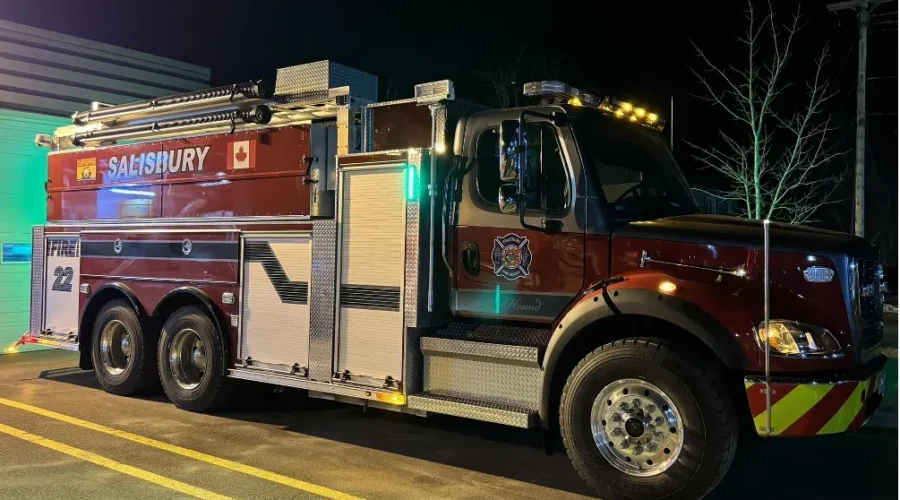 Three fire departments battle grass fire in Salisbury