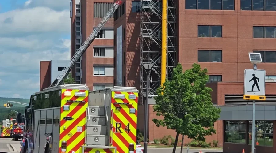 Small fire on Moncton Hospital roof