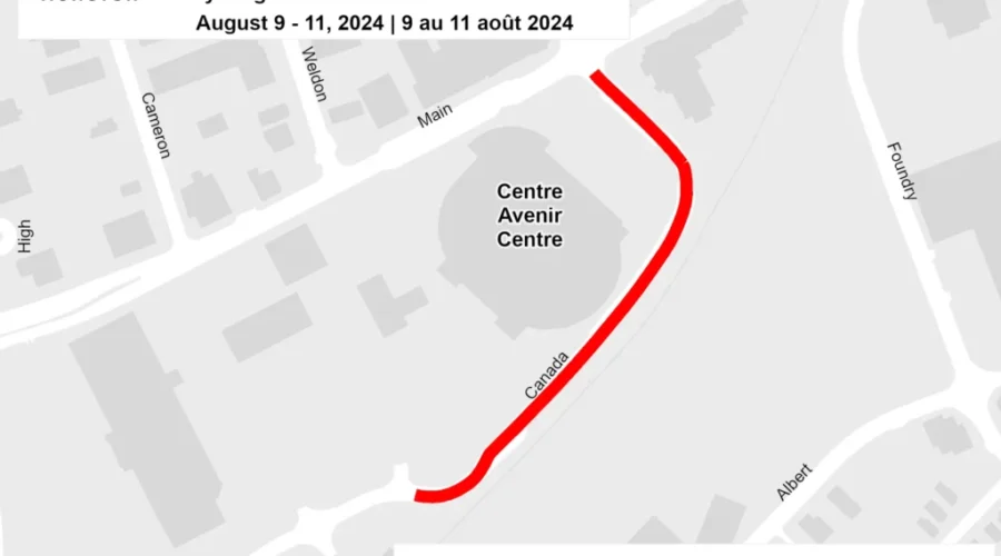 Street closures for Chocolate River Regional H.O.G. Rally