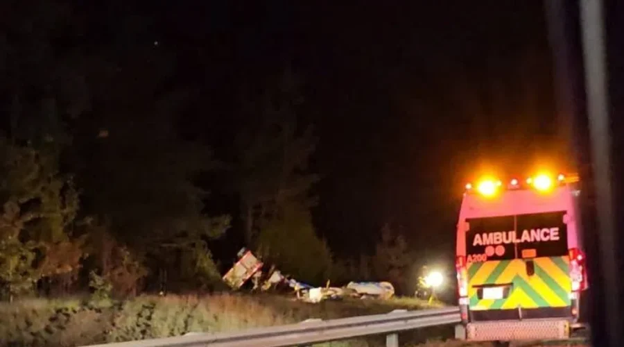 Update: Man dead in fiery crash on Hwy 2