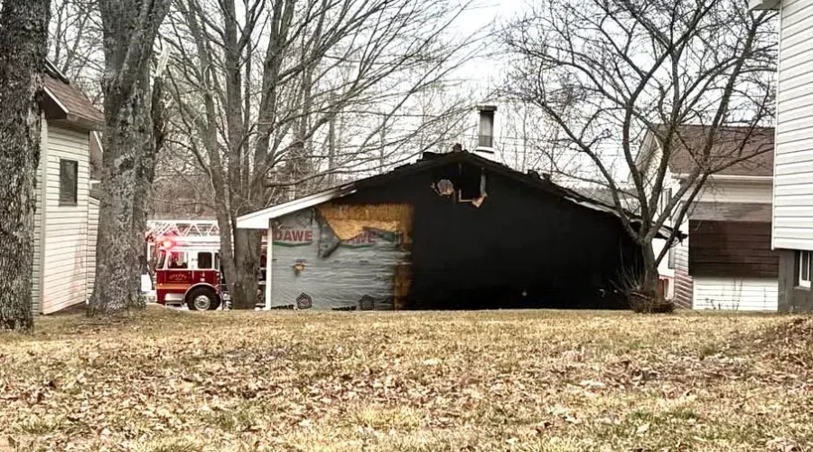 Detached garage in Dieppe damaged by fire