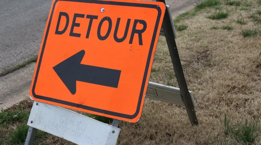 Closure on Melanson Street in Dieppe