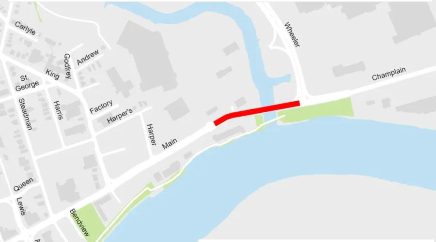 Nighttime closure along Moncton’s Main Street