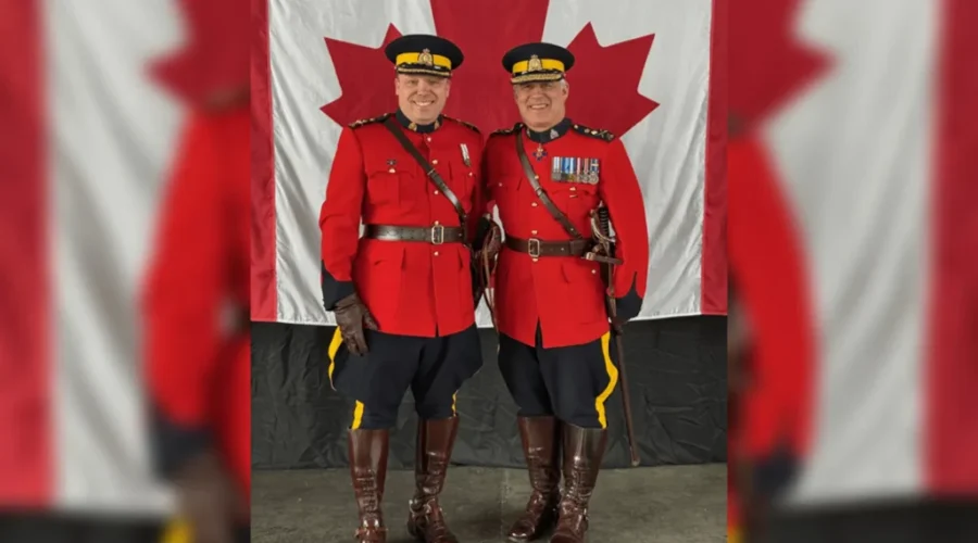 Change of command ceremony for N.B. RCMP commanding officer