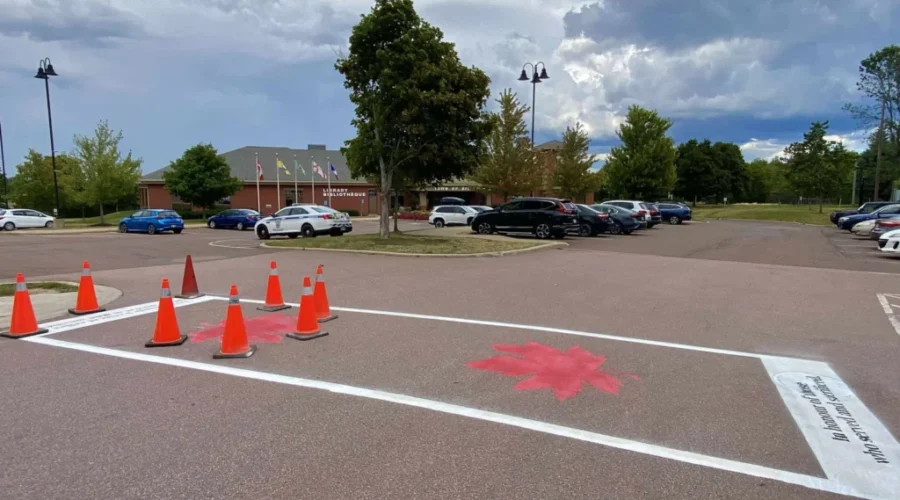 Veterans in Riverview commemorated with crosswalk