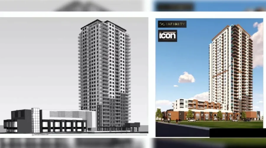Fewer units, more parking in revised plan for Moncton’s tallest proposed high‑rise