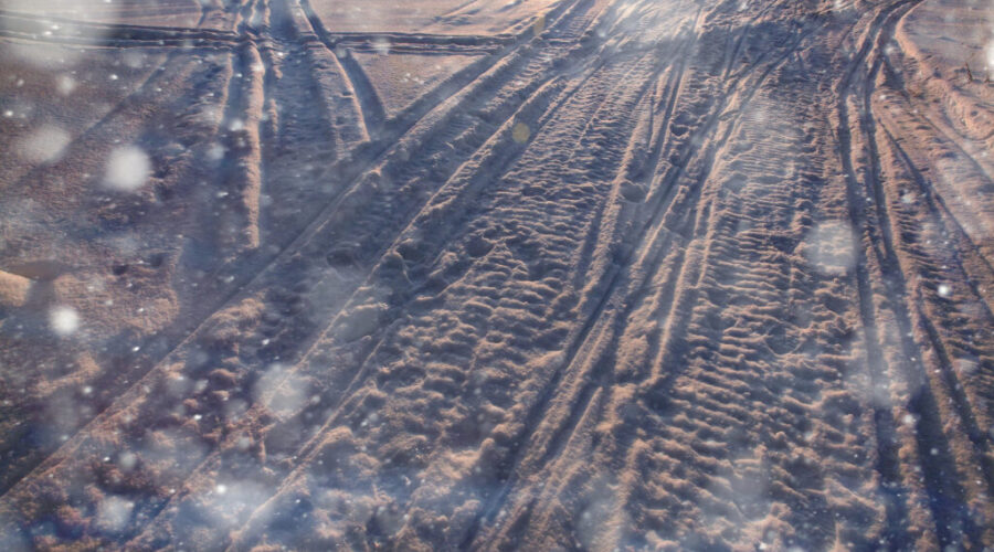 Snowfall creating slick driving conditions