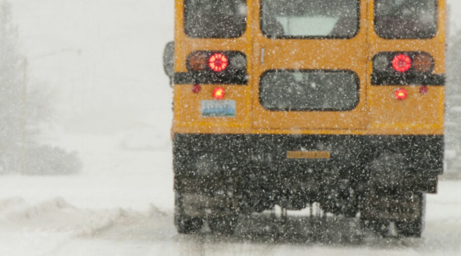 Snow closes some schools, delays buses