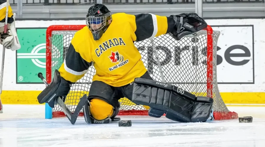 First time blind hockey tournament in Moncton