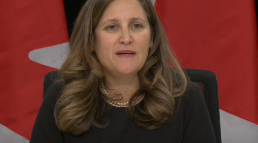 Chrystia Freeland to resign as MP Friday