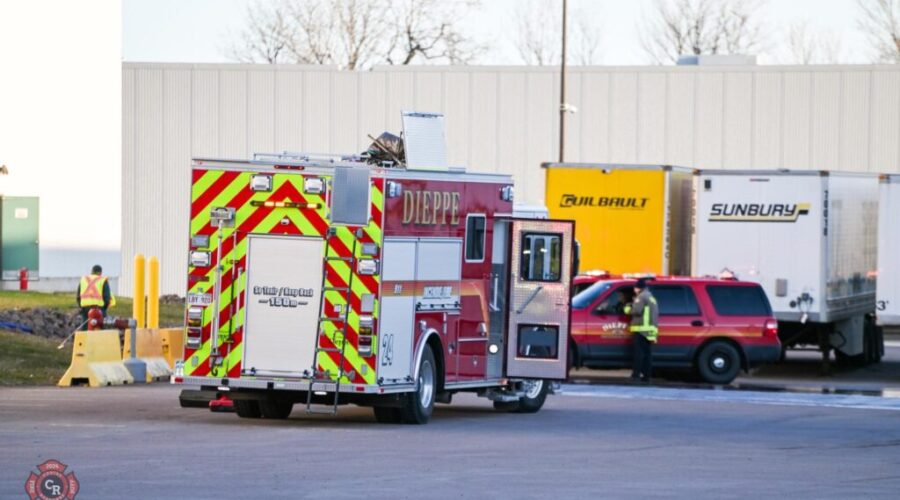 UPDATE: Fire at Irving Tissue warehouse in Dieppe