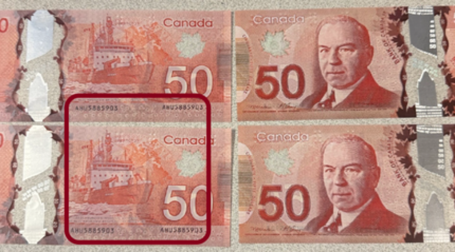 Warning from RCMP about counterfeit cash