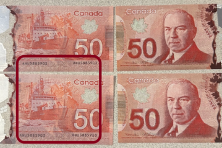 Warning from RCMP about counterfeit cash