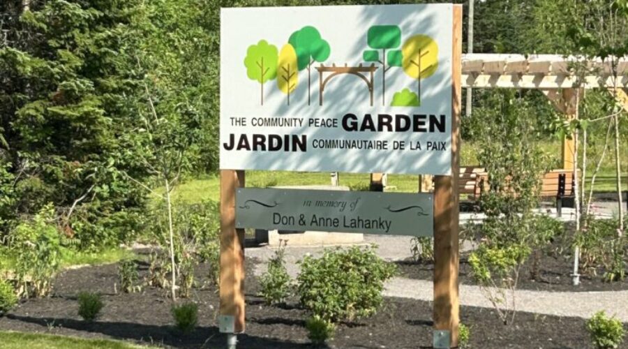 Moncton community peace garden, a space for reflection