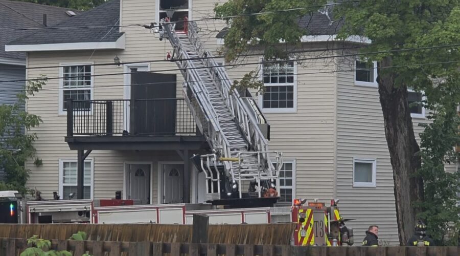 Cat rescued during third‑floor fire at Moncton apartment